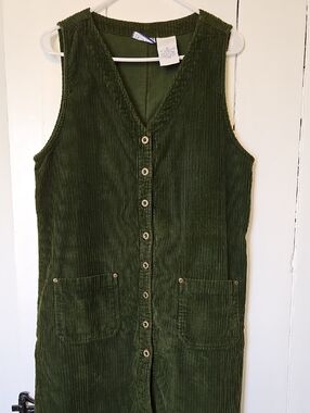 Olive Green Corduroy Jumper